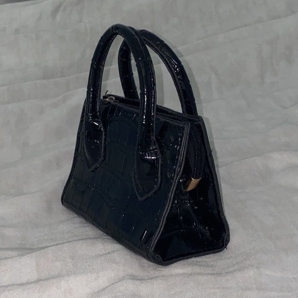 Black Animal Print Mini Purse - Picture 2 of 3